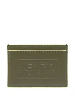 Kenzo картхолдер с тисненым логотипом, зеленый