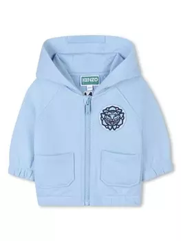 Kenzo Kids базовое худи, синий
