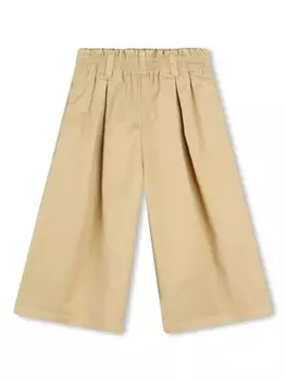 Kenzo Kids брюки свободного кроя, нейтральный цвет