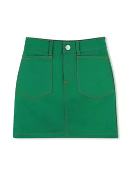 Kenzo Kids джинсовая юбка, зеленый