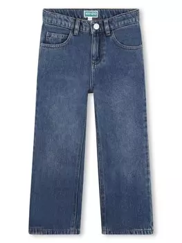 Kenzo Kids джинсы с логотипом, синий