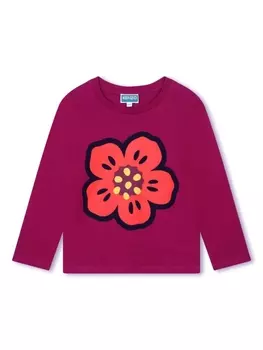 Kenzo Kids футболка Boke Flower, фиолетовый
