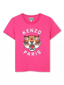 Kenzo Kids футболка Festive, розовый
