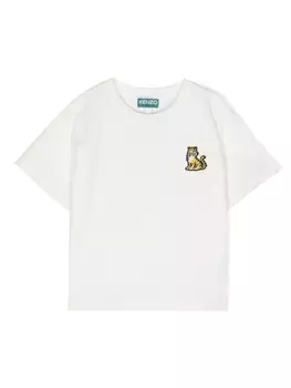 Kenzo Kids футболка с логотипом, белый