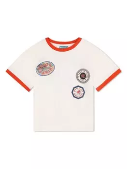 Kenzo Kids футболка с логотипом, белый