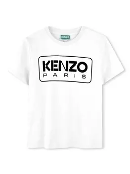 Kenzo Kids футболка с логотипом, белый