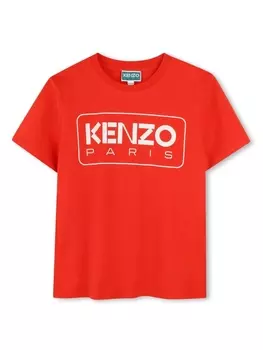 Kenzo Kids футболка с логотипом, красный