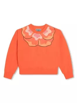 Kenzo Kids футболка с принтом, оранжевый