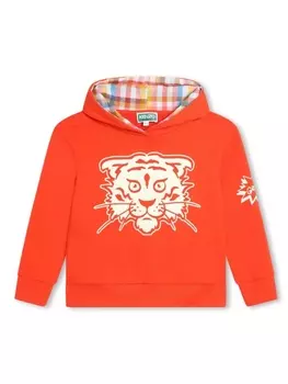 Kenzo Kids худи с логотипом, красный