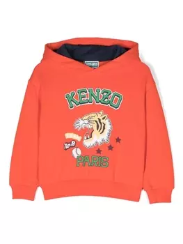 Kenzo Kids худи с логотипом, красный