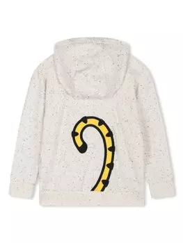 Kenzo Kids худи с вышивкой Tiger, нейтральный цвет