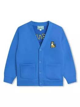 Kenzo Kids кардиган Kotora Tiger из джерси, коричневый