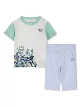Kenzo Kids комплект из рубашки и брюк, синий