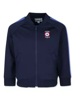 Kenzo Kids куртка на молнии Boke Flower, синий