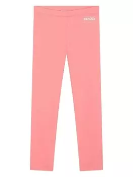 Kenzo Kids легинсы из смесового органического хлопка, розовый