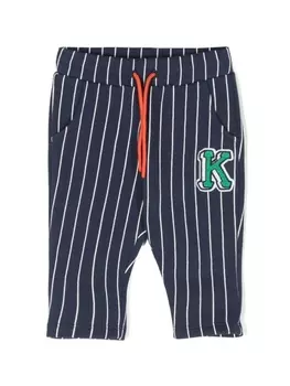 Kenzo Kids легинсы в полоску, синий