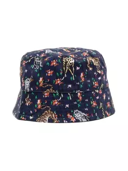 Kenzo Kids панама с принтом, синий