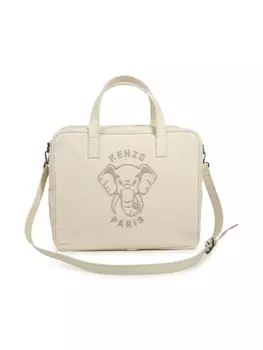 Kenzo Kids пеленальная сумка с вышитым логотипом, серый