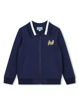 Kenzo Kids пиджак с логотипом, синий
