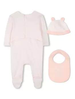 Kenzo Kids пижама с принтом, розовый