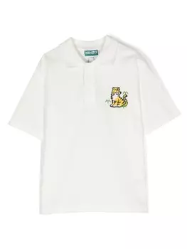 Kenzo Kids рубашка поло Kotora, белый