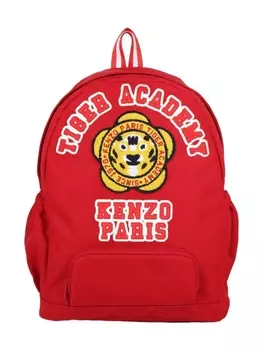 Kenzo Kids рюкзак Rucksack с вышитым логотипом, красный