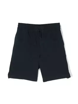 Kenzo Kids шорты-бермуды с вышитым логотипом, синий