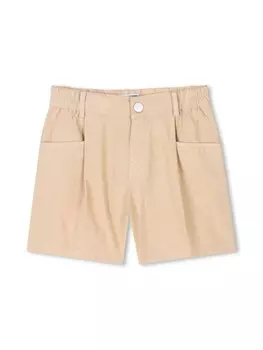 Kenzo Kids шорты с вышитым логотипом, нейтральный