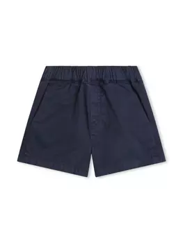 Kenzo Kids шорты с вышитым логотипом, синий