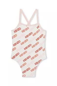 Kenzo kids Сплошной детский купальник, белый