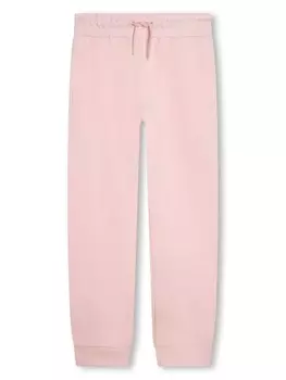 Kenzo Kids спортивные брюки с логотипом, розовый