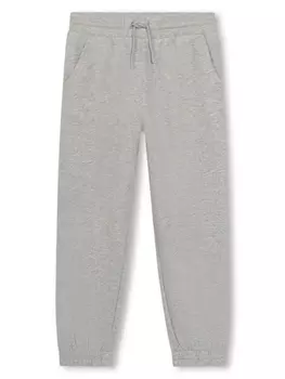Kenzo Kids спортивные брюки с логотипом, серый