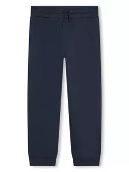 Kenzo Kids спортивные брюки с логотипом, синий