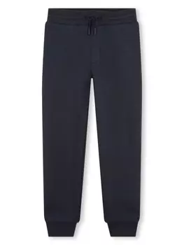 Kenzo Kids спортивные брюки с логотипом, синий