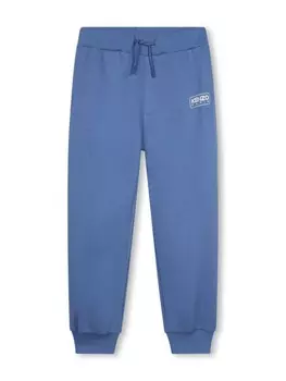 Kenzo Kids спортивные брюки с логотипом, синий