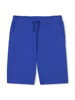 Kenzo Kids спортивные шорты из органического хлопка, синий