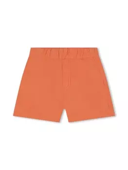 Kenzo Kids спортивные шорты с логотипом, оранжевый
