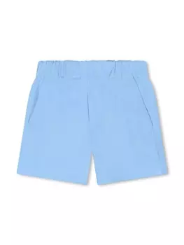 Kenzo Kids спортивные шорты с логотипом, синий