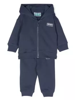 Kenzo Kids спортивный костюм с логотипом, синий