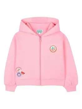 Kenzo Kids толстовка из органического хлопка, розовый