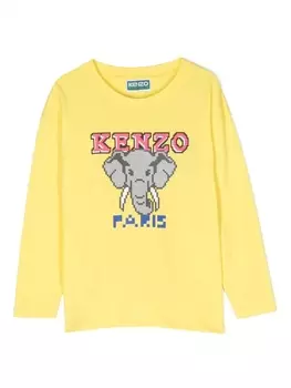 Kenzo Kids толстовка Kenzo Elephant, желтый