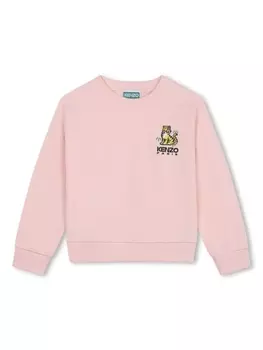 Kenzo Kids толстовка Kotora с принтом, розовый