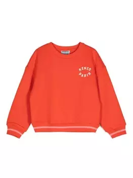 Kenzo Kids толстовка с логотипом, красный