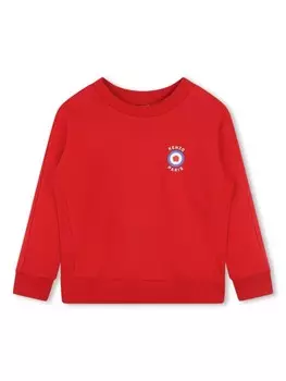 Kenzo Kids толстовка с логотипом, красный