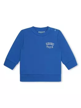 Kenzo Kids толстовка с логотипом, синий