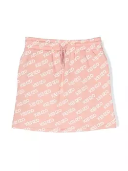 Kenzo Kids юбка с логотипом, розовый