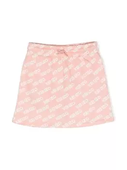 Kenzo Kids юбка Tod с логотипом, розовый