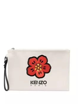 Kenzo клатч Boke Flower, нейтральный цвет