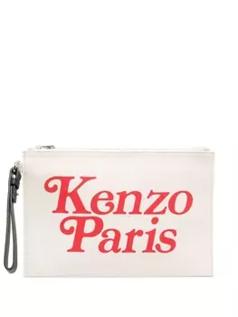 Kenzo клатч Utility из коллаборации с Verdy, нейтральный цвет