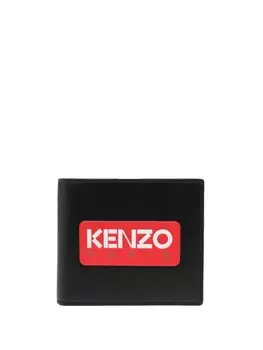 Kenzo кошелек с нашивкой-логотипом, черный